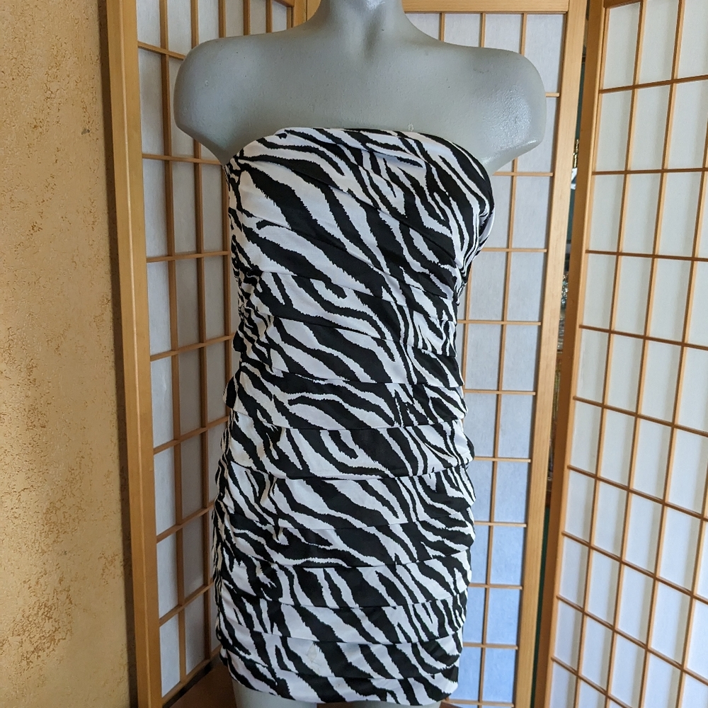 Speechless, layered slip on dress, medium